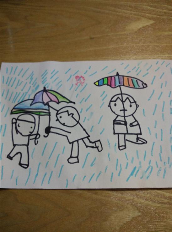 这是我下雨天画的画!